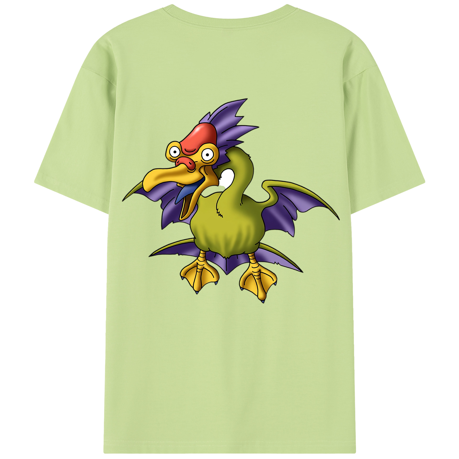 （画像用） ドラゴンクエスト Doragon Kuesuto Dragon Quest 綿100％半袖Tシャツ（背面プリント）